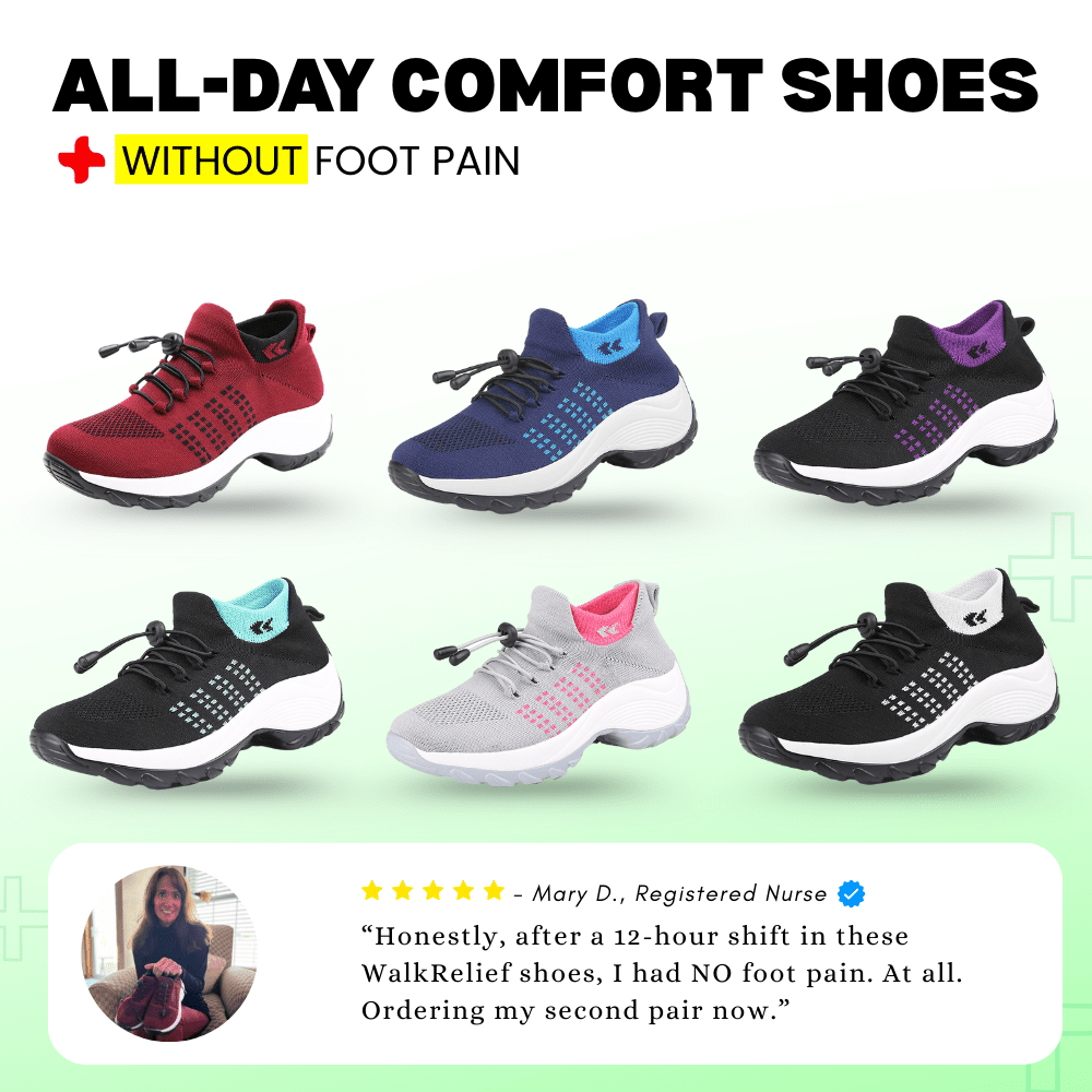OrthoComfort Stretch Shoes - All Day Relief - WalkRelief