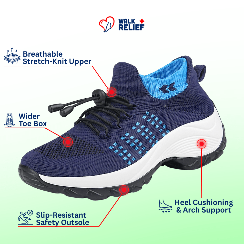 OrthoComfort Stretch Shoes - All Day Relief - WalkRelief