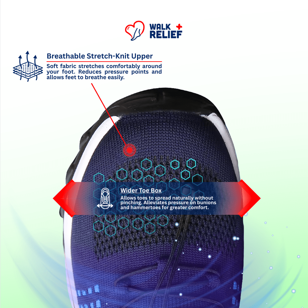OrthoComfort Stretch Shoes - All Day Relief - WalkRelief
