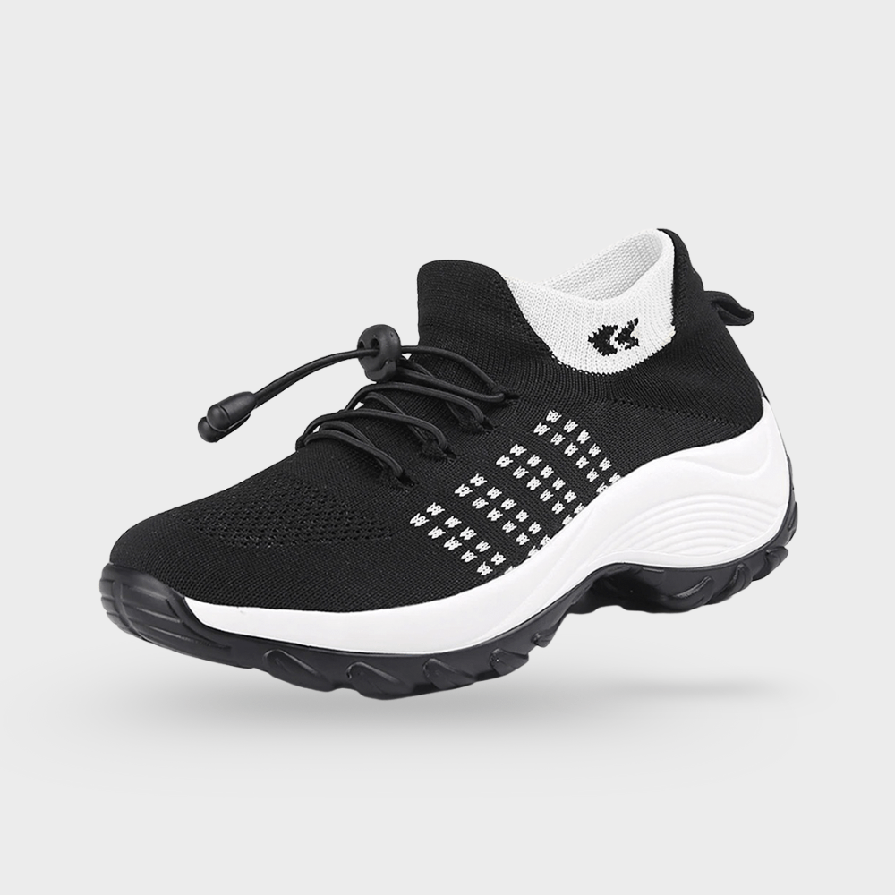 OrthoComfort Shoes - Black & Grey - WalkRelief