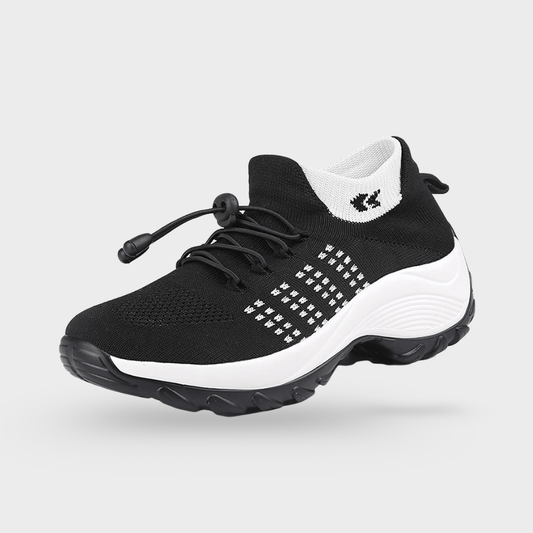 OrthoComfort Shoes - Black & Grey - WalkRelief