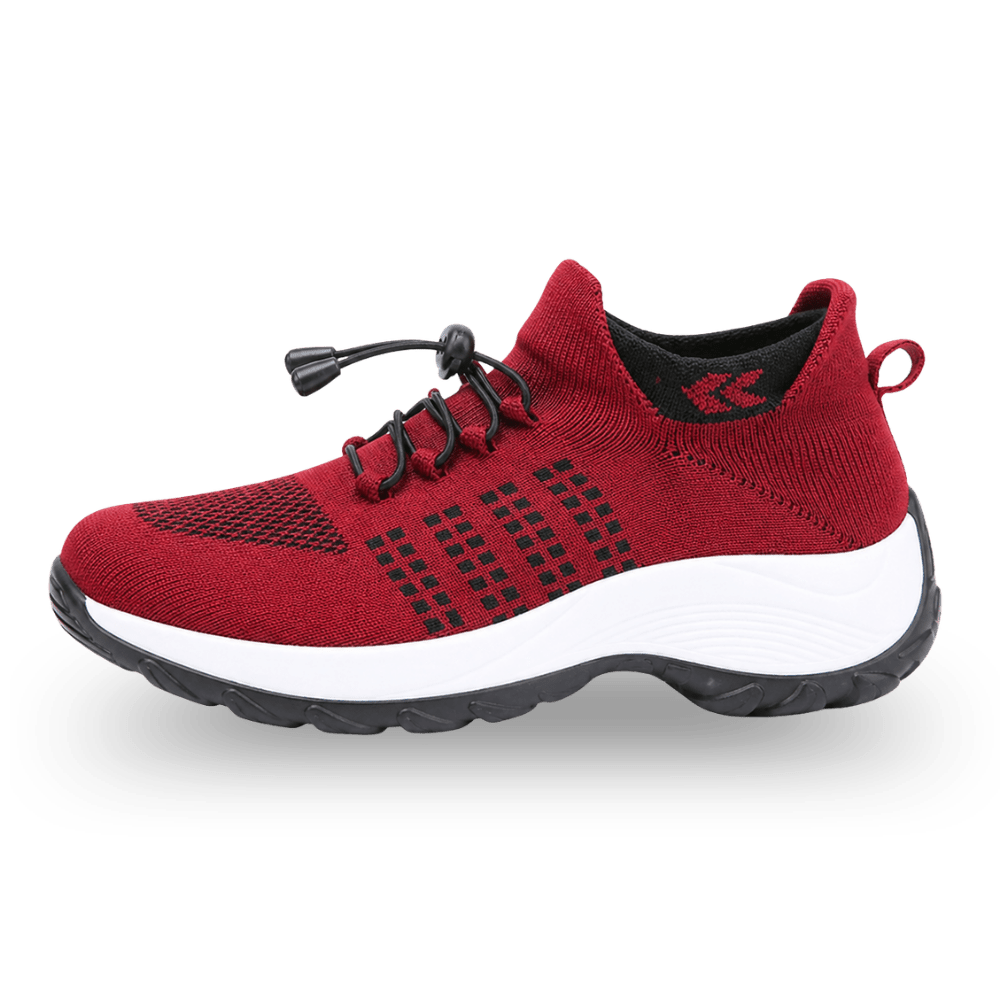 OrthoComfort Shoes - Red & Black