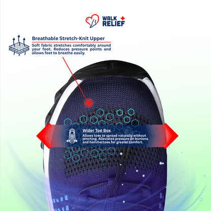 OrthoComfort Stretch Shoes - All Day Relief - WalkRelief