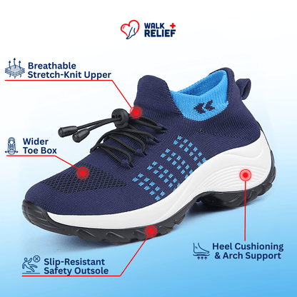 [Pink] OrthoComfort Stretch Shoes - All Day Relief - WalkRelief