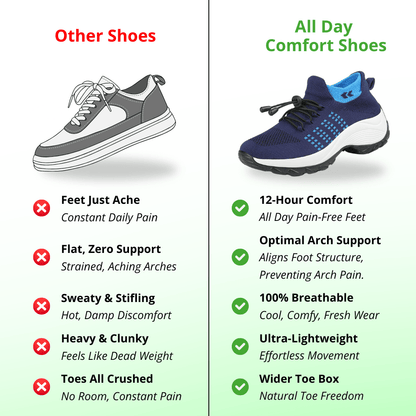 [Pink] OrthoComfort Stretch Shoes - All Day Relief - WalkRelief