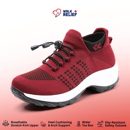 [Pink] OrthoComfort Stretch Shoes - All Day Relief - WalkRelief